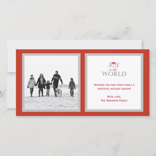 Joyeuse couronne Noël / Carte photo de vacances (Devant)