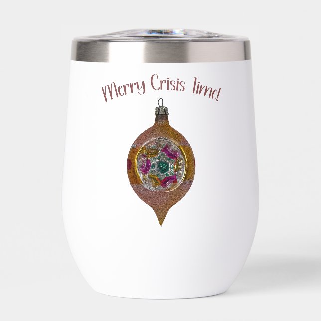 Joyeuse Crise - Gobelet à vin sans pied (Avant)