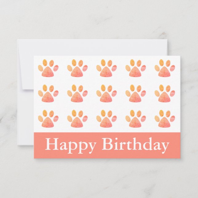 Joyeuse empreinte d'anniversaire (Devant)