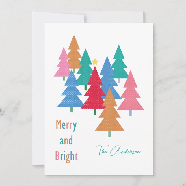 Joyeuse et brillante carte de Noël (Devant)