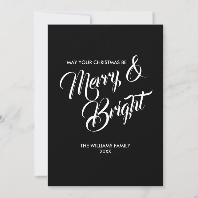 Joyeuse et brillante carte de Noël (Devant)