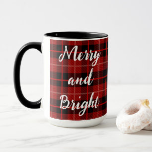 Joyeuse et brillante tasse de Noël personnalisée