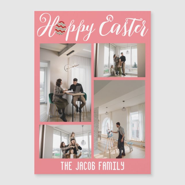 Joyeuse famille de Pâques, quatre Pâques collage p (Devant)