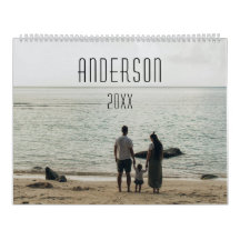 Joyeuse famille personnalisée mignon calendrier ph