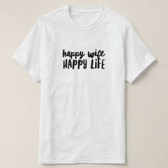Joyeuse Femme Happy Life T-shirt (Design devant)