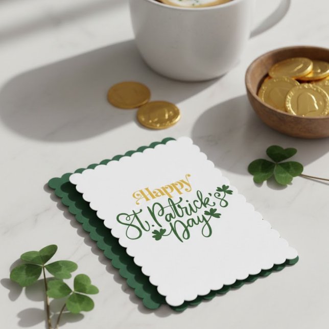 Joyeuse fête de la Saint-Patrick Carte de vœux irl (Créateur téléchargé)