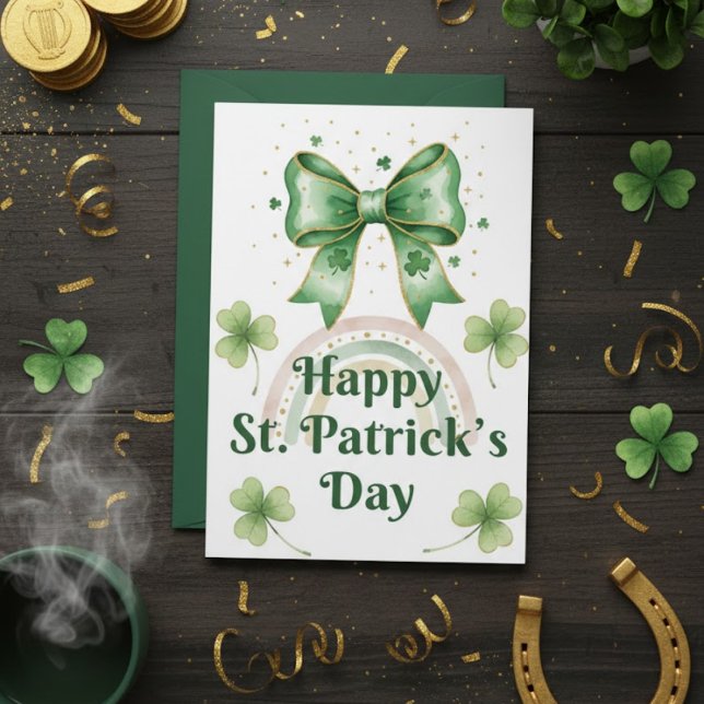 Joyeuse fête de la Saint-Patrick Carte de vœux irl (Créateur téléchargé)