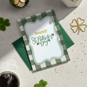 Joyeuse fête de la Saint-Patrick Carte de vœux irl