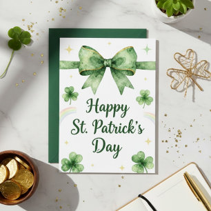 Joyeuse fête de la Saint-Patrick Carte de vœux irl