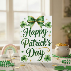 Joyeuse fête de la Saint-Patrick carte de vœux irl