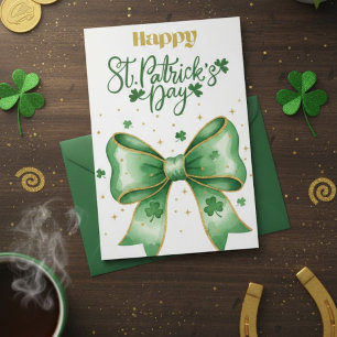Joyeuse fête de la Saint-Patrick Carte de vœux irl
