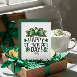 Joyeuse fête de la Saint-Patrick carte de vœux irl