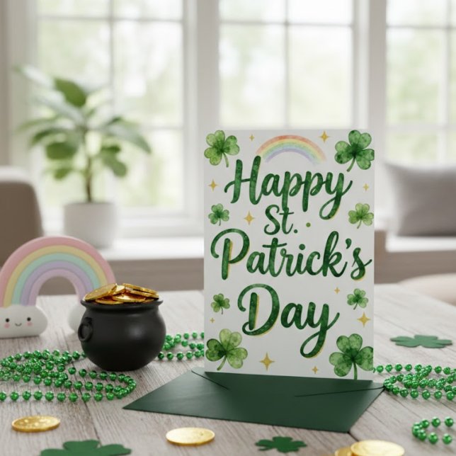 Joyeuse fête de la Saint-Patrick Carte de vœux irl (Créateur téléchargé)