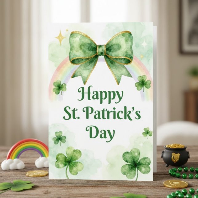 Joyeuse fête de la Saint-Patrick Carte de vœux irl (Créateur téléchargé)