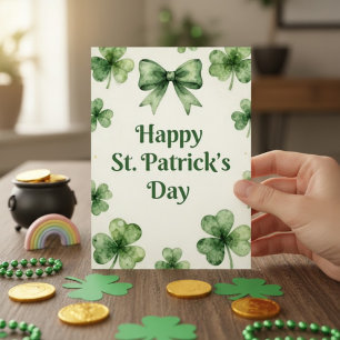 Joyeuse fête de la Saint-Patrick Carte de vœux irl