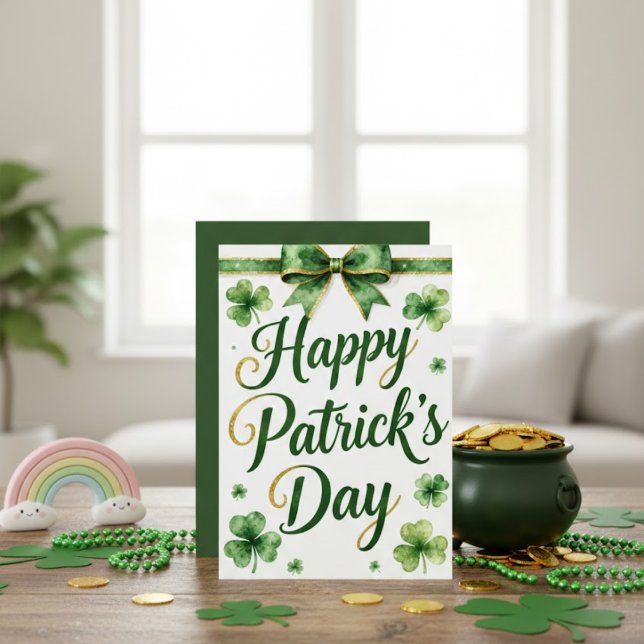 Joyeuse fête de la Saint-Patrick Carte de vœux irl (Créateur téléchargé)