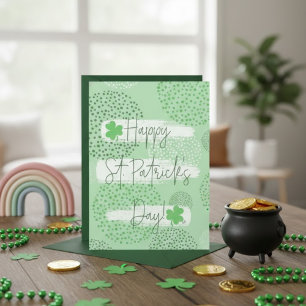 Joyeuse fête de la Saint-Patrick Carte de vœux irl