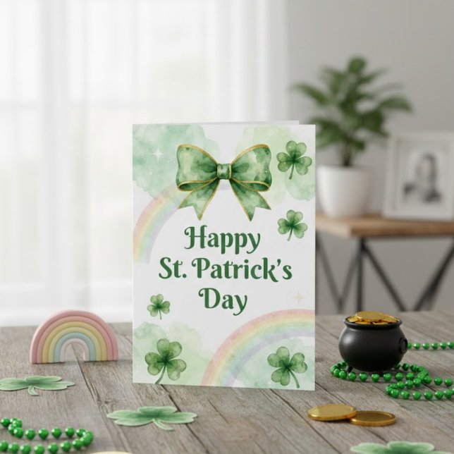 Joyeuse fête de la Saint-Patrick Carte de vœux irl (Créateur téléchargé)