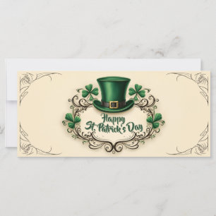Joyeuse fête de la Saint-Patrick, motif de trèfle