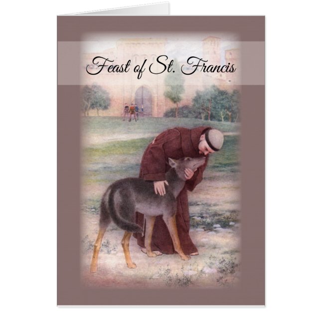 Joyeuse Fête de Saint François, Prière de Paix Mar (Devant)