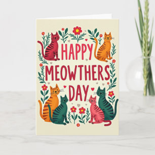 Joyeuse Fête des Chats Carte