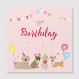 Joyeuse fête des chiens d'anniversaire