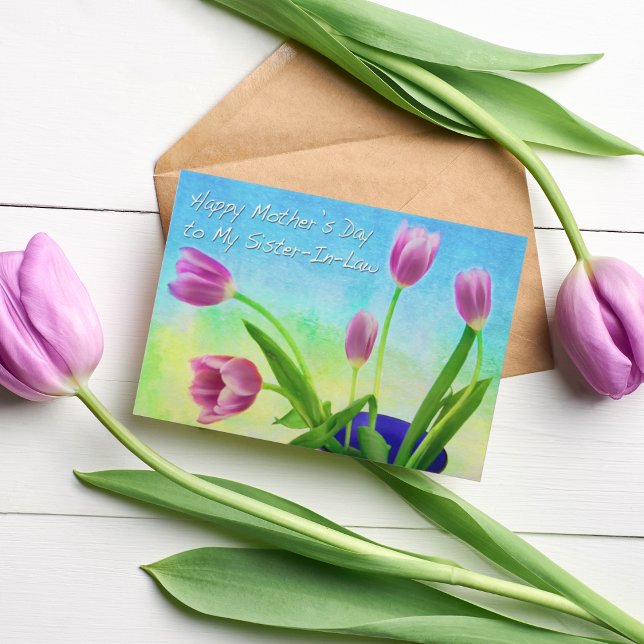 Joyeuse fête des mères à ma sœur Carte de vœux (Créateur téléchargé)