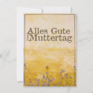 Joyeuse fête des Mères allemande sur prairie fleur