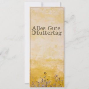 Joyeuse Fête des Mères allemande sur prairie fleur