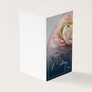 Joyeuse fête des Mères avec une grande rose rose