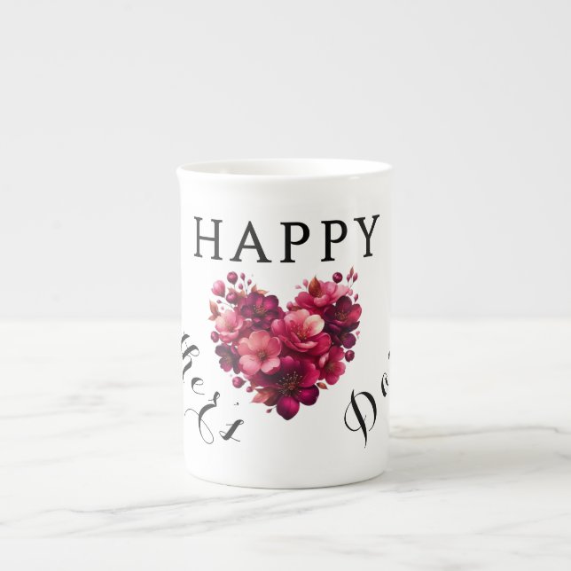 Joyeuse Fête des Mères Bone China Mug (Devant)