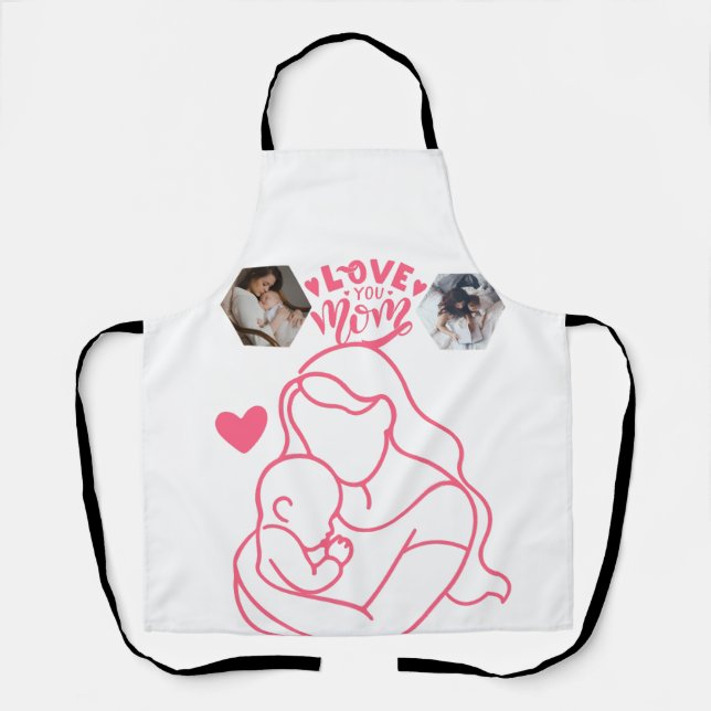 Joyeuse fête des Mères. Cadeau de tablier pour vot (Recto)