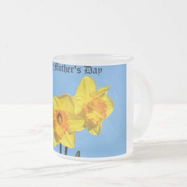 Joyeuse fête des mères Daffodils fleurs Mug (Devant droit)