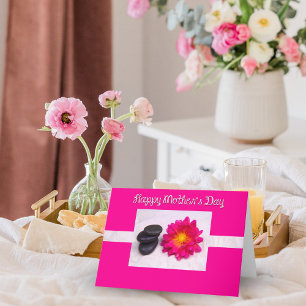 Joyeuse fête des Mères Dahlia Et Zen Rochers Carte