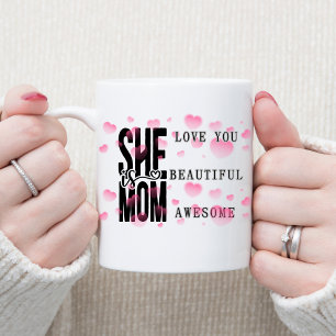 Joyeuse Fête des Mères Elle est maman Mug café mod