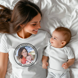 Joyeuse Fête des Mères Maman Photo T-Shirt
