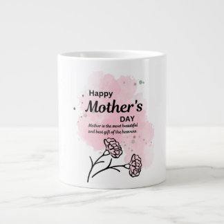 Joyeuse Fête des Mères Mug à Café Rose Floral