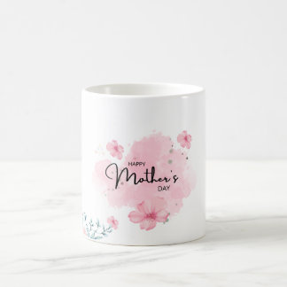 Joyeuse Fête des Mères Mug florale Élégante Fleur