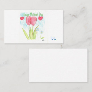 Joyeuse fête des mères pour vous Carte jointe