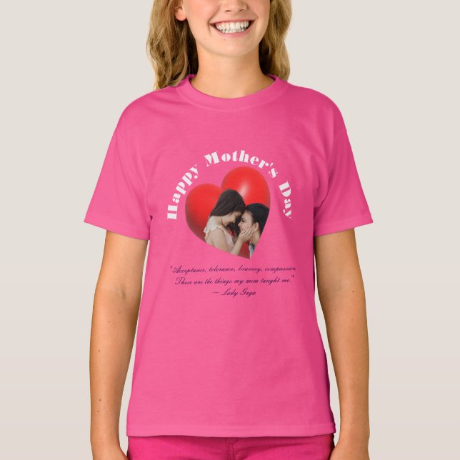 Joyeuse Fête des Mères Stylish Formal T-Shirt (Devant)