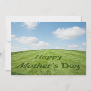 Joyeuse fête des mères sur un parcours de golf
