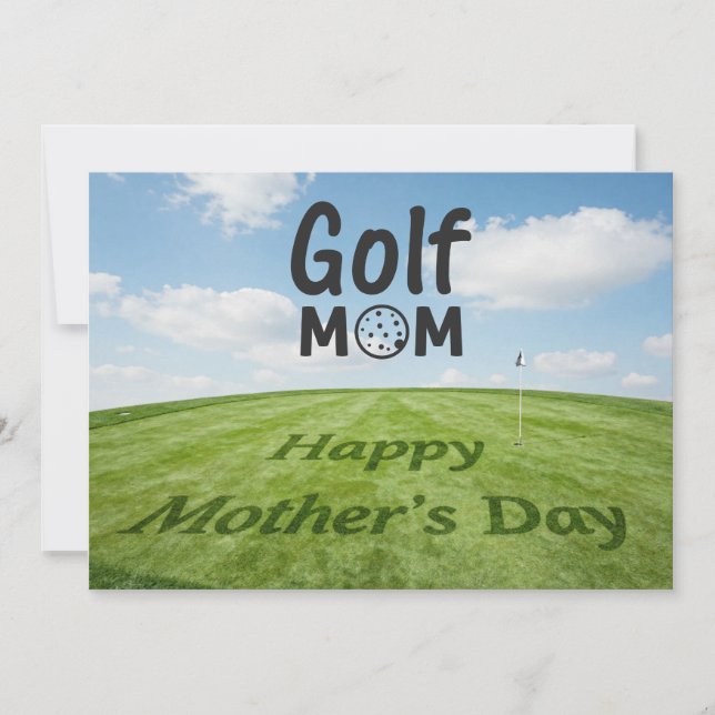 Joyeuse fête des mères sur un parcours de golf (Devant)