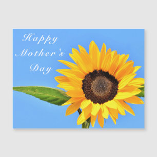 Joyeuse fête des mères - Tournesol jaune sur le ci