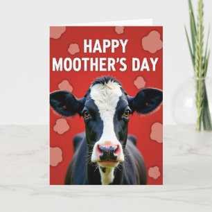 Joyeuse Fête des Mères Vache Carte