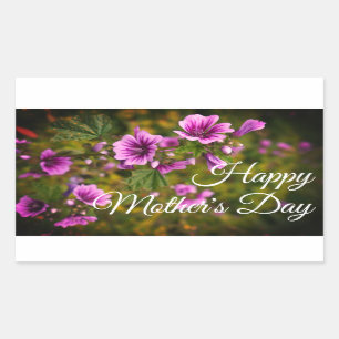 Joyeuse fête des mères Zebra Hollyhock #2 Stickers