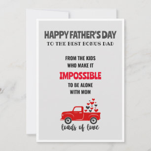 Joyeuse fête des pères beau-père drôle carte migno