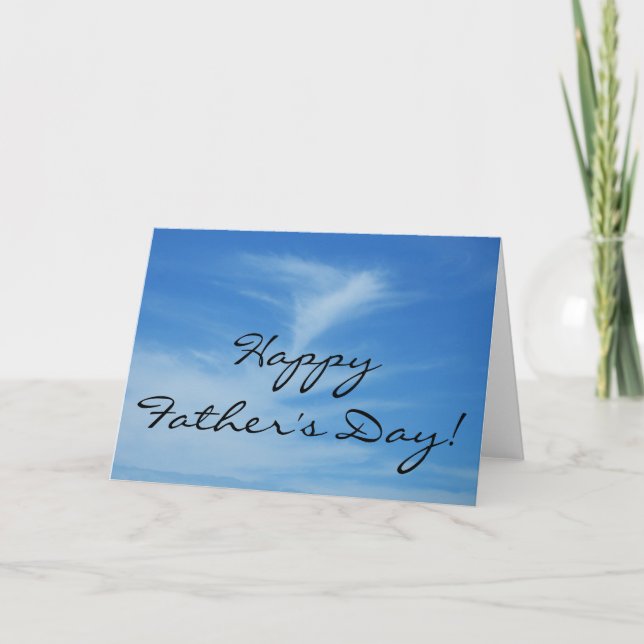 Joyeuse Fête des Pères Carte Ciel Bleu (Devant)