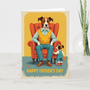 Joyeuse Fête des Pères - Carte d'amour pour chiots