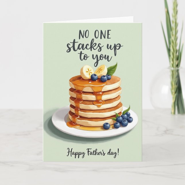 Joyeuse Fête des Pères : Carte de Crêpes (Devant)