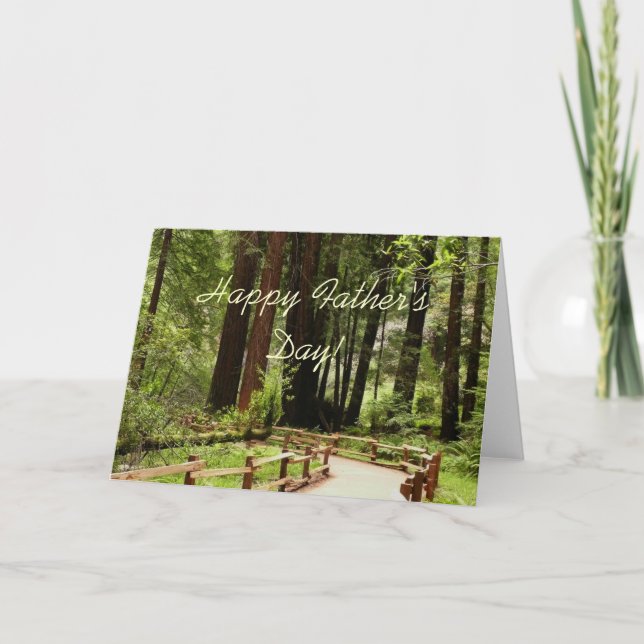 Joyeuse Fête des Pères Carte de Muir Woods (Devant)